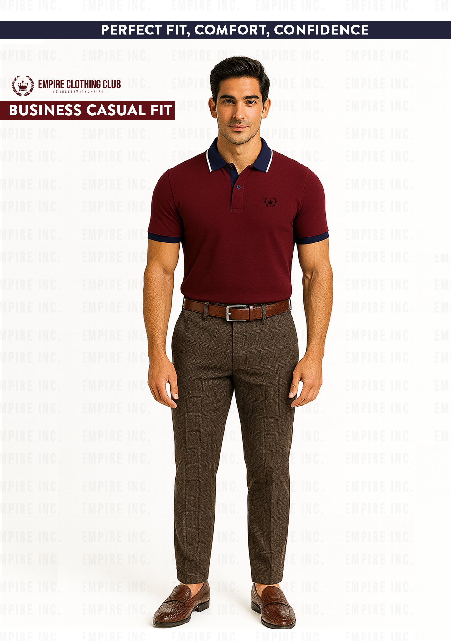 The Royale Burgundy Polo
