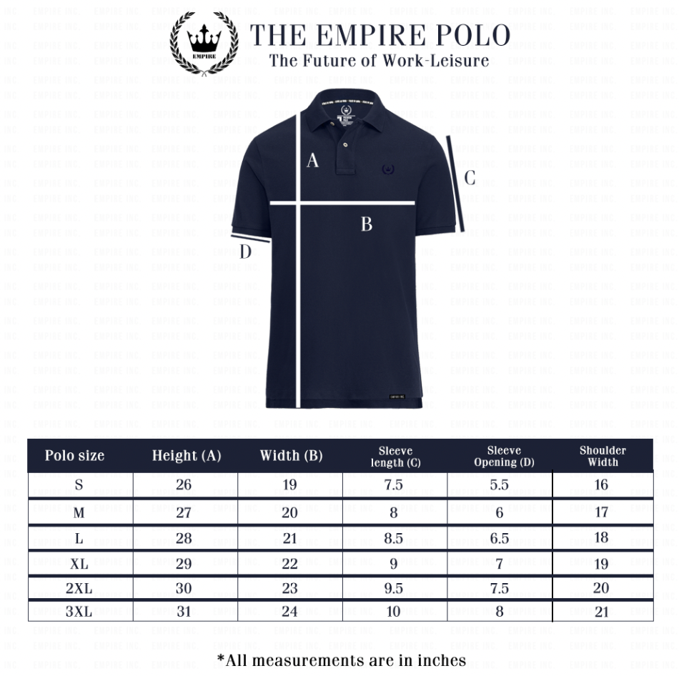 Black & Champagne Gold Polo Empire Clothing Club