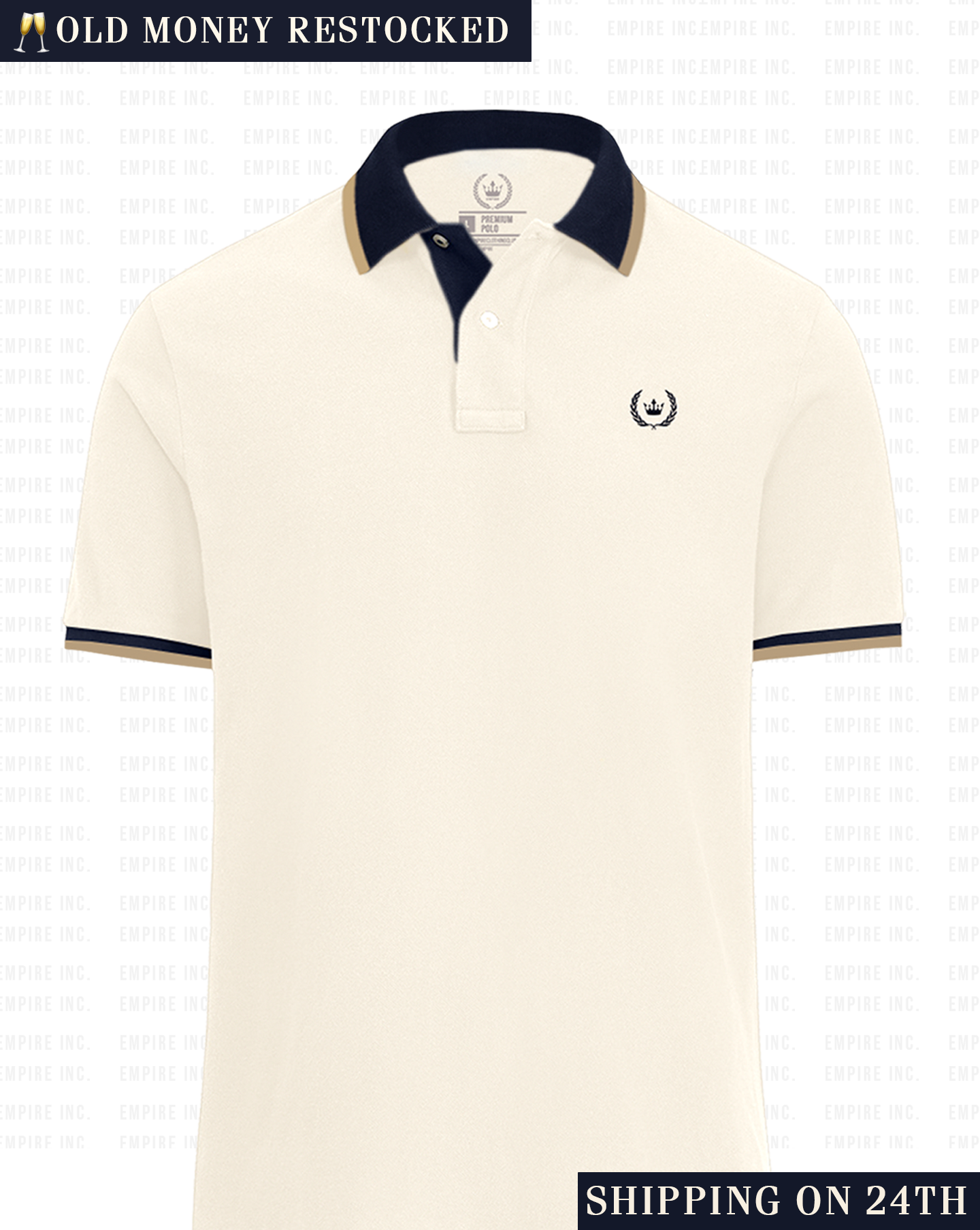 British Ivory Champagne Old Money Polo