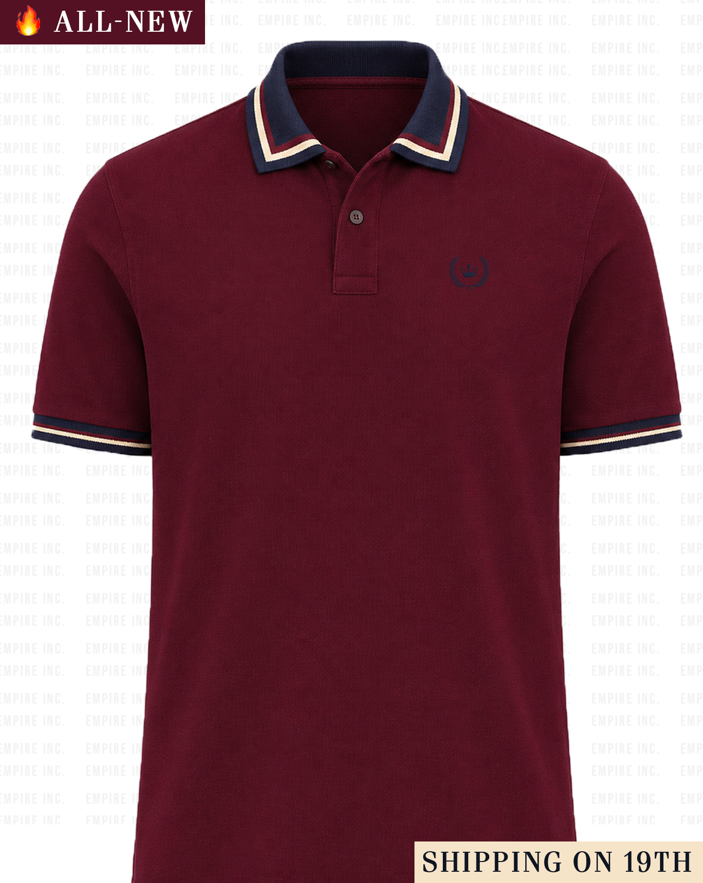 The Burgundy Admiral Polo
