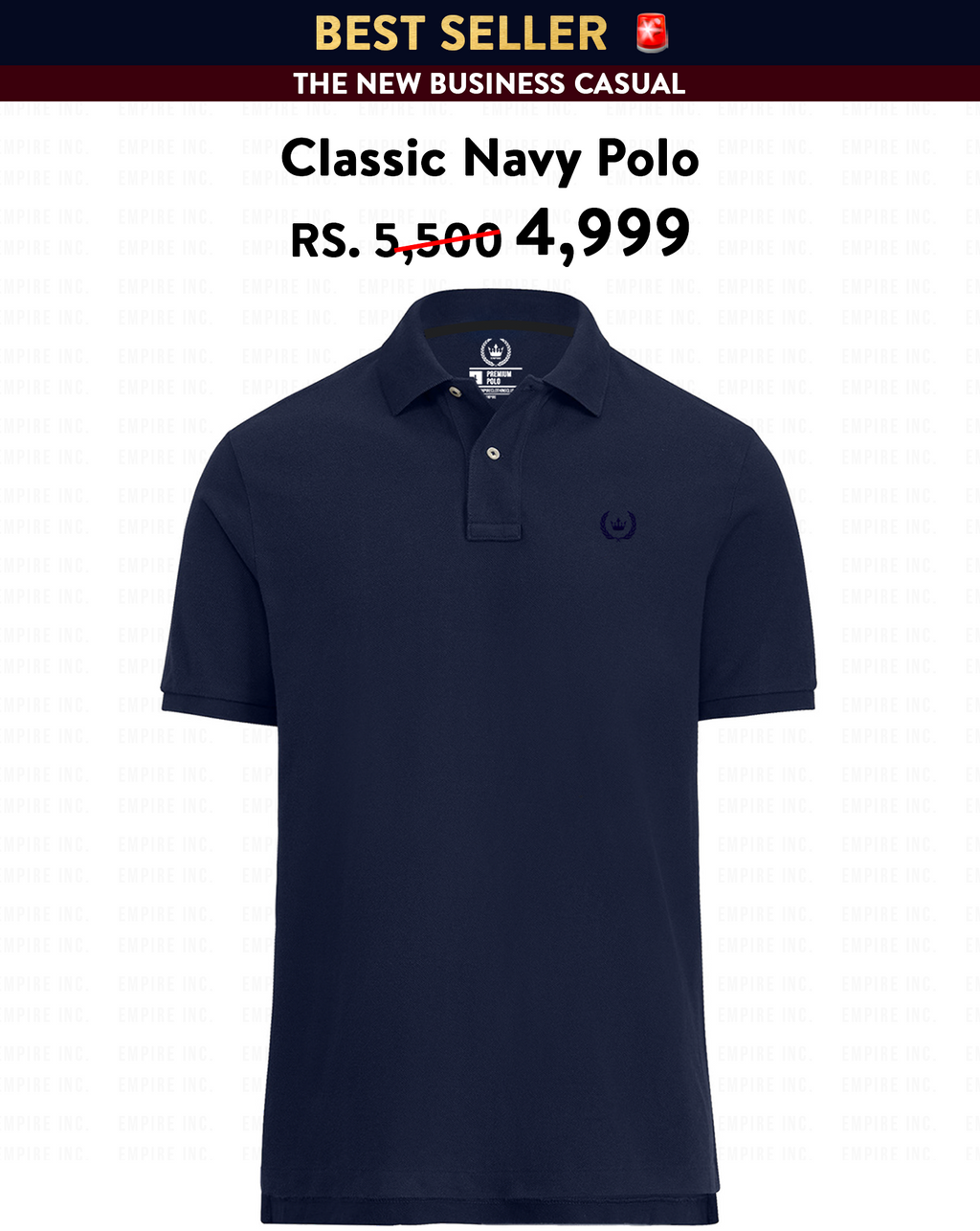 Classic Navy Polo