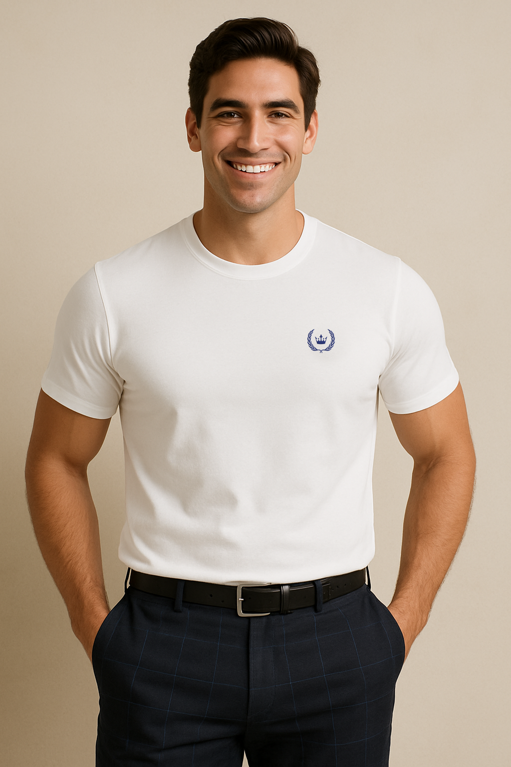 Santorini White Crewneck