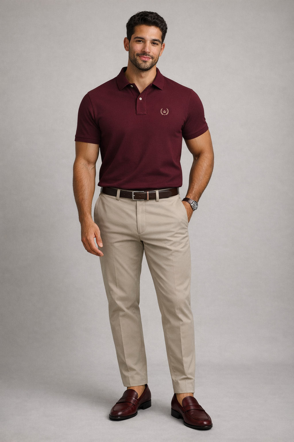 Classic Burgundy Champage Polo