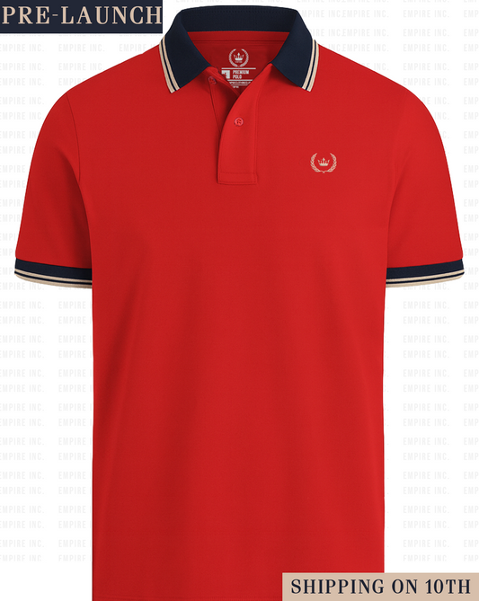 Crown Red Polo