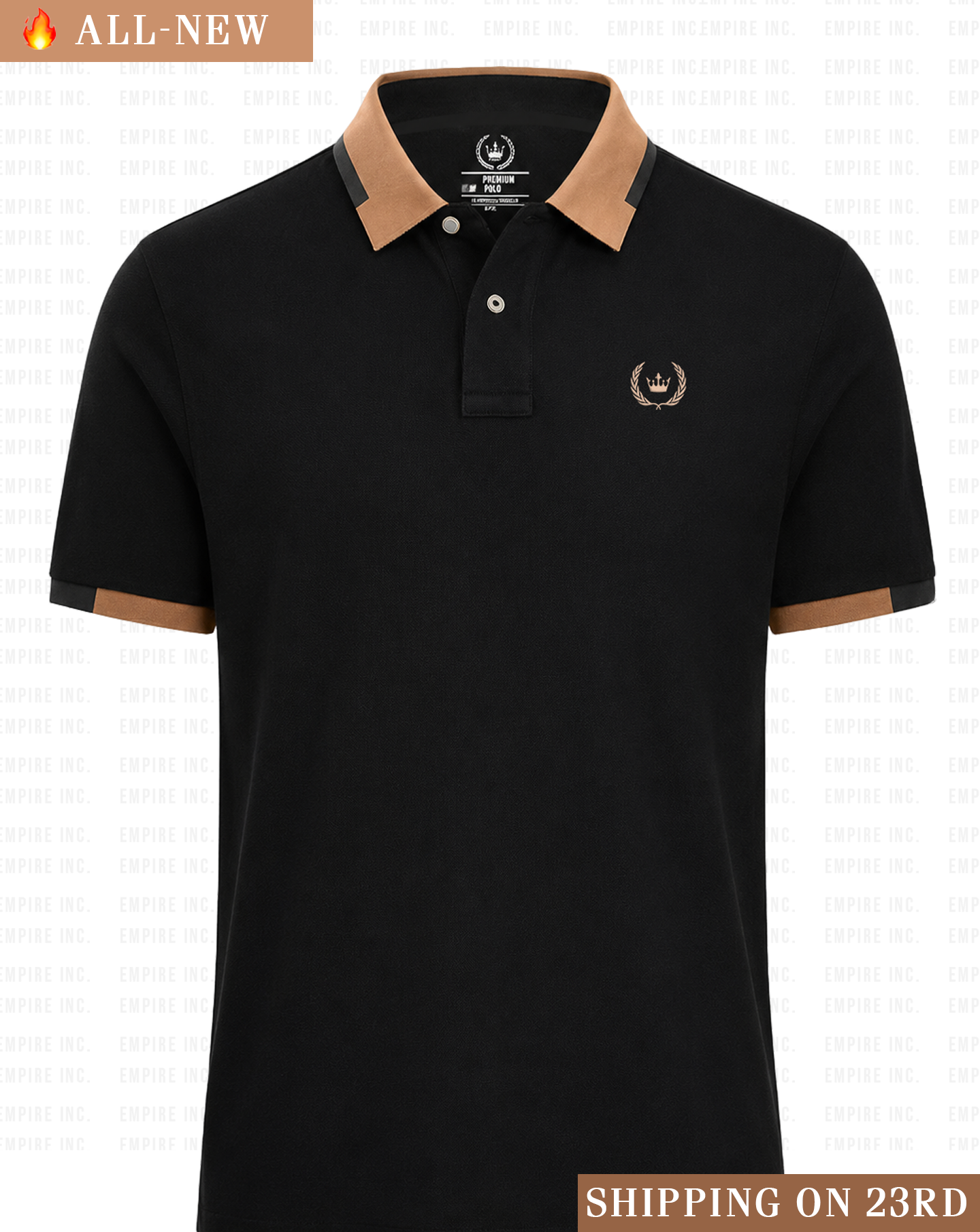 Cubano Black Polo