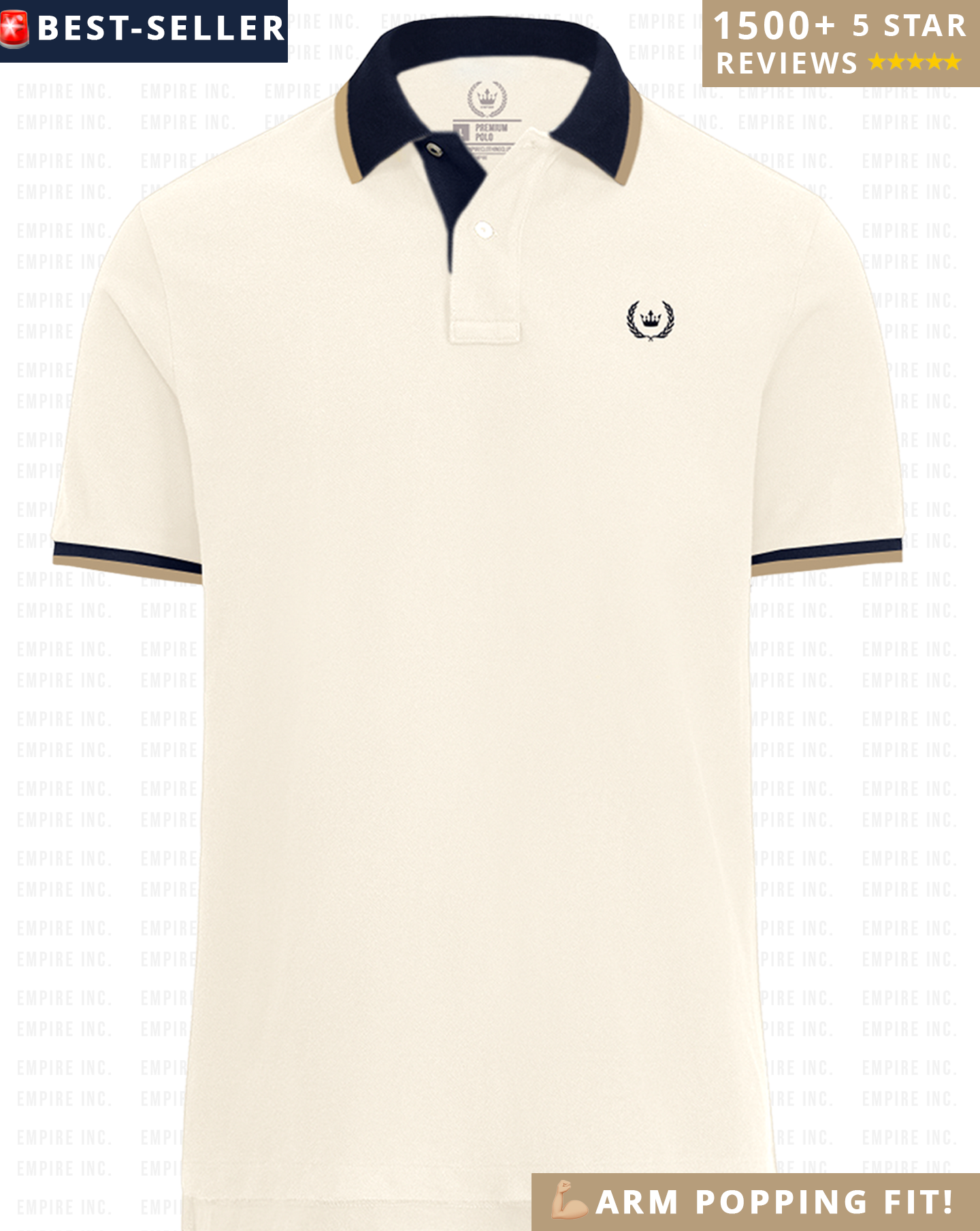 British Ivory Champagne Old Money Polo