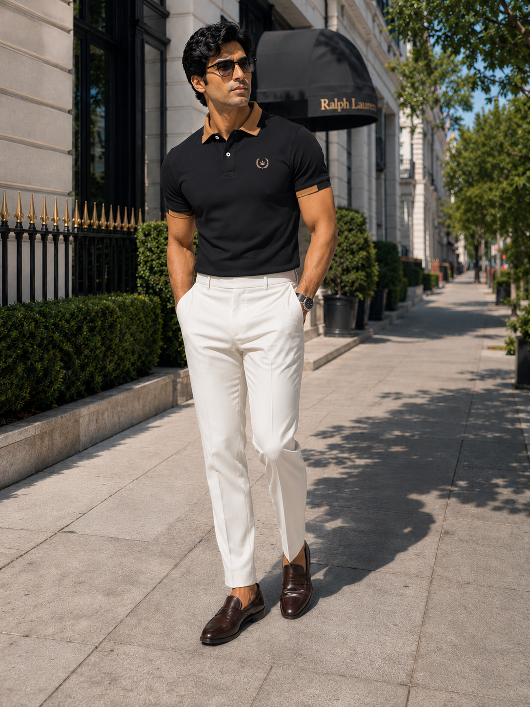Cubano Black Polo