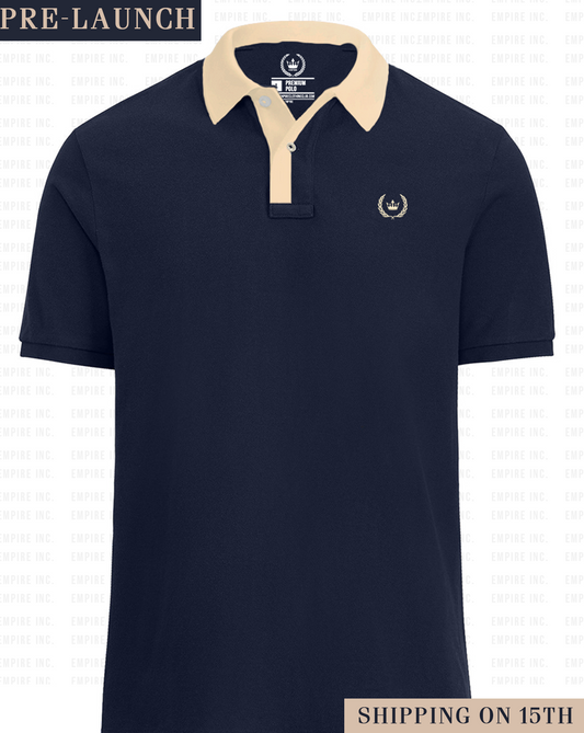 Navy Champagne Polo