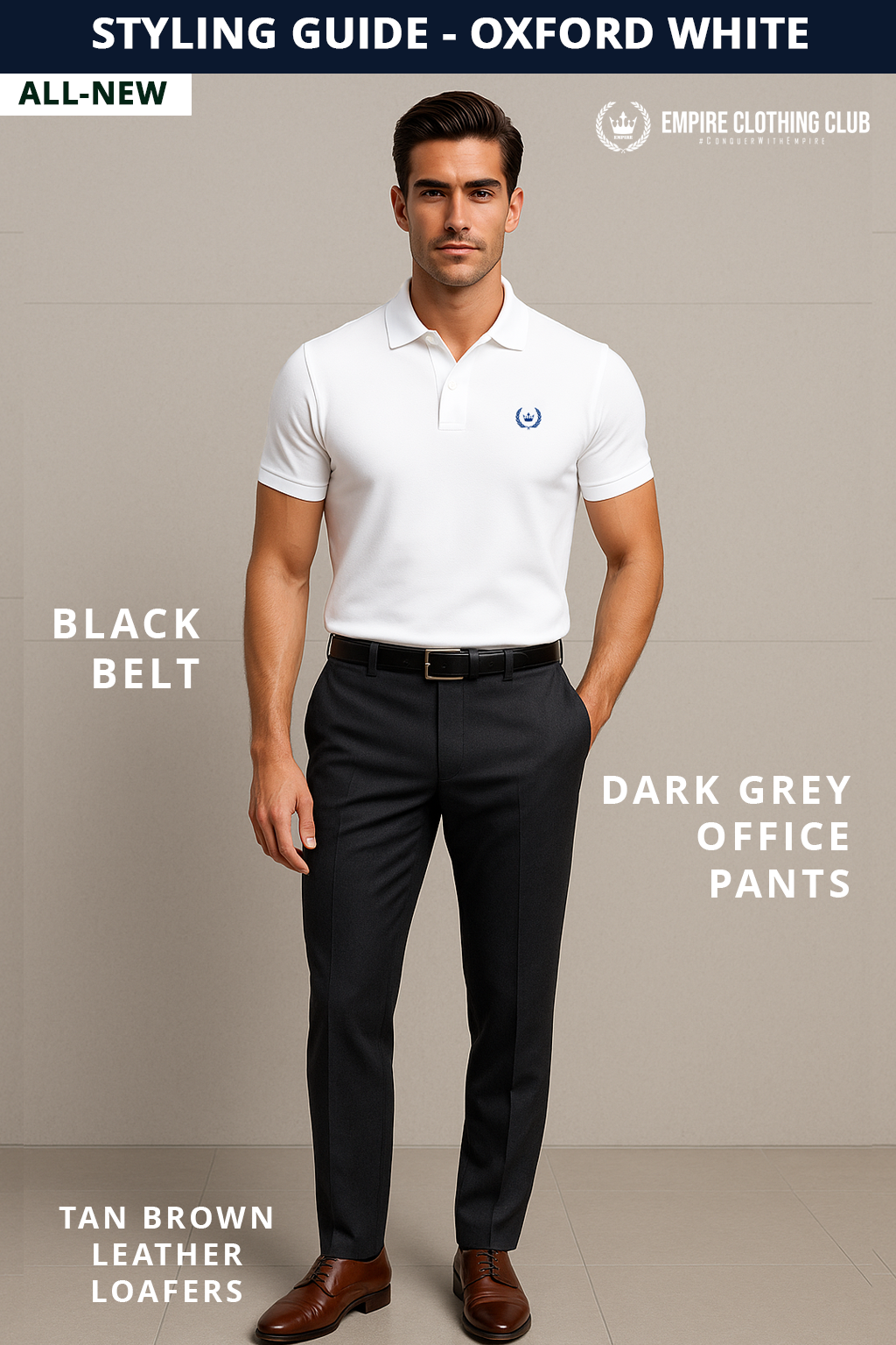 Oxford White Classic Polo