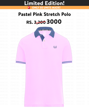 Pastel Pink and Beret Blue Polo